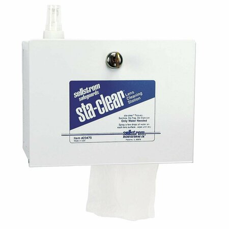 SELLSTROM Sta-Clear™ Lens Cleaning Station - Metal S23470